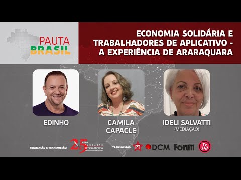 Economia solidária e trabalhadores de aplicativo, a experiência de Araraquara | Pauta Brasil