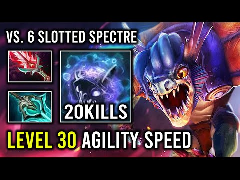 LEVEL 30 Late Game Max Agility Speed 100% Can't Stop Hard Carry Slark Dota 2