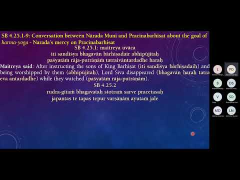 Saturday Bhakti Vaibhav 191122 - SB 4.25.1-20 Allegorical Story of Puranjana, Description of City