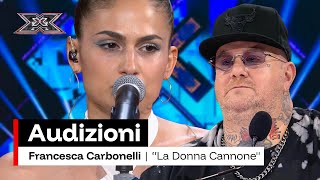 Francesca Carbonelli canta “La donna cannone” di Francesco De Gregori | X Factor 2025 Audizioni 3