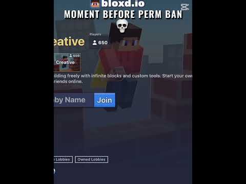 I got banned on bloxd.io (crazy games) #edit #momentbeforecooked #bloxdio  on purpose btw