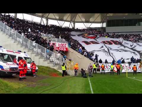 Derby Łodzi 2016. Doping kibiców ŁKS-u