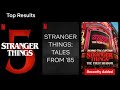 Stranger Things 5 TUDUM Animated Series Updates