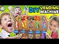 DIY Cardboard Dispenser Vending Machine!  FUNnel Vlog Fam