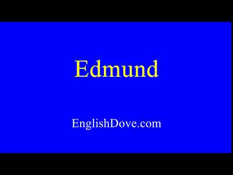 How to pronounce Edmund in American English.