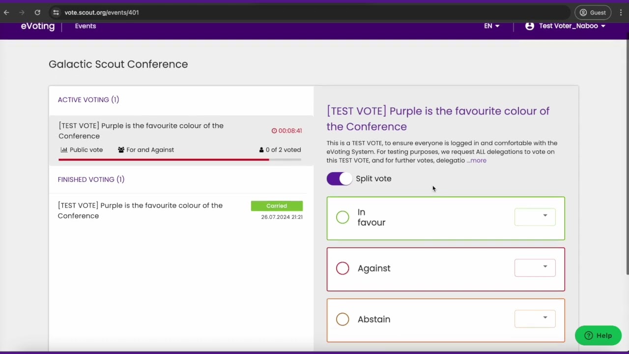 How to cast a normal vote