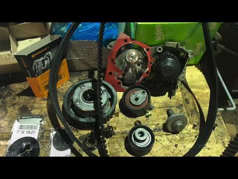 Renault Megane lll K4M Zahnriemen & Nockenwellenversteller wechseln -timing belt change-