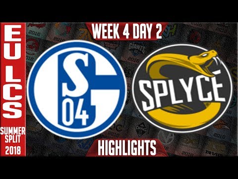 S04 vs SPY HIGHLIGHTS | EU LCS Summer 2018 Week 4 Day 2 | FC Schalke 04 vs Splyce