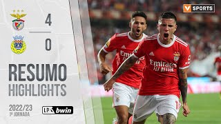 Highlights | Resumo: Benfica 4-0 FC Arouca (Liga 22/23 #1)