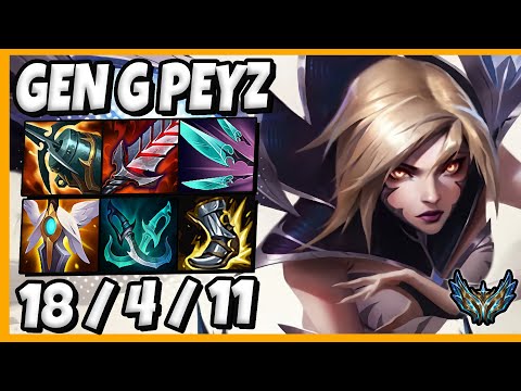 Incredible play by PEYZ Kaisa [ ADC ] vs Xayah KR Challenger - Patch 13.5 Lol
