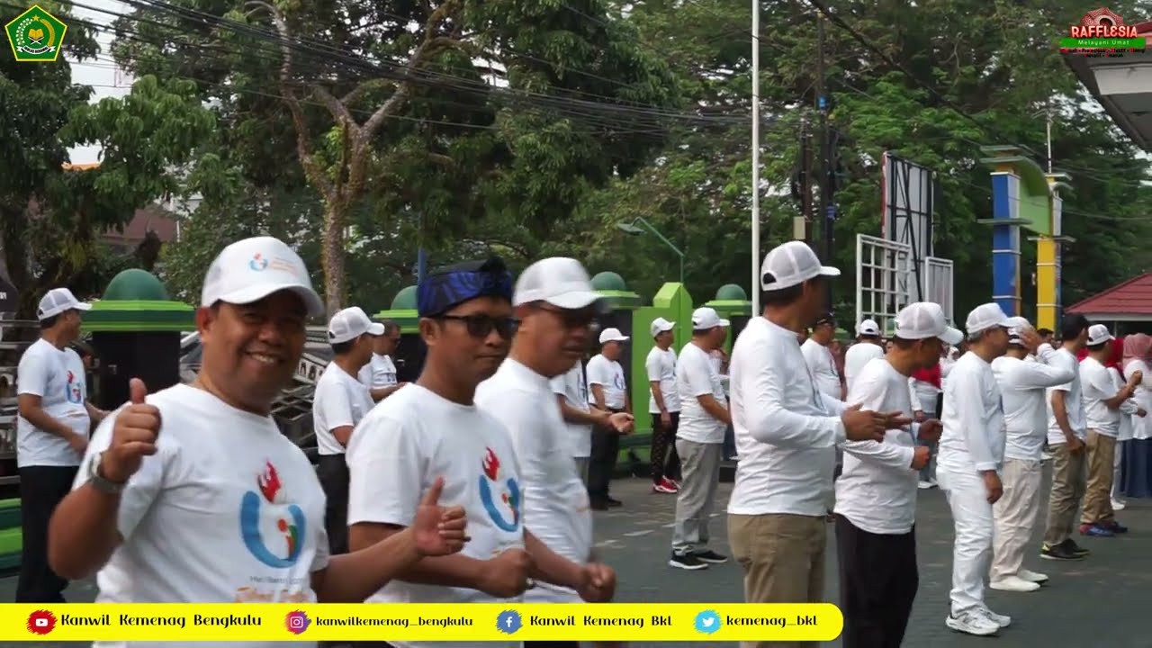 Senam Sehat Hari Santri Nasional 2023 | Kanwil Kemenag Prov.Bengkulu