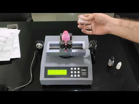 Torque Test on small diameter bottles - by PackTest.com