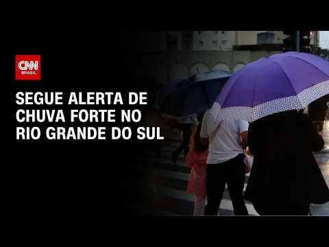 Previsão do tempo: segue alerta de chuva forte no Rio Grande do Sul | CNN NOVO DIA