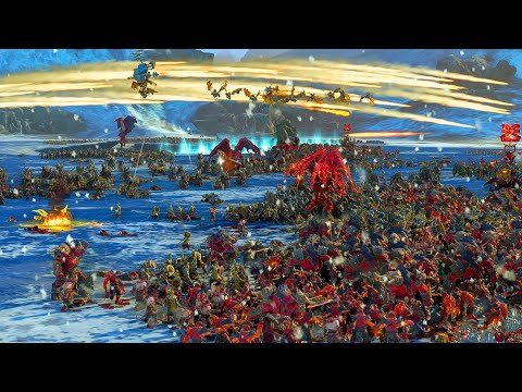 KHORNE and DWARFS vs GREENSKINS and GRAND CATHAY