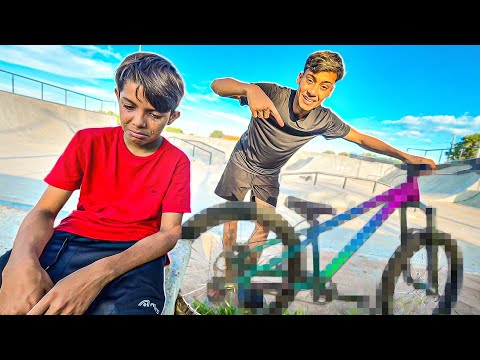 Comprei Uma Bike De Grau Para o Menino humilde! Mas…