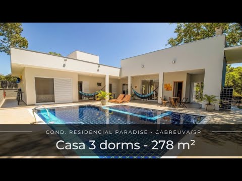 #CA1902 | Casa á venda 3 dorms., 278 m² / Cond. Residencial Paradise - Cabreúva/SP - REMAX CITY