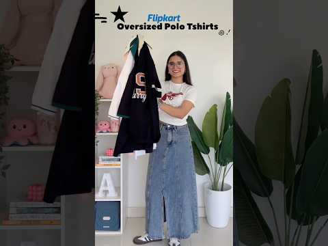 Flipkart Oversized Polo T-shirts Haul #shortsviral #meeshofinds #shorts #tshirt #meesho #fyp #viral