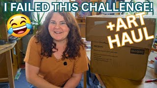 Big, Messy, Loose, Painting Challenge and Art Haul!