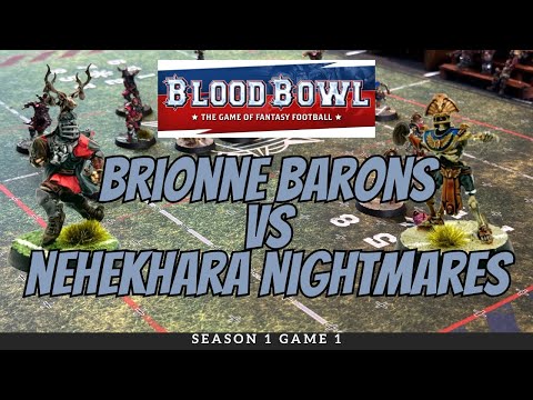 Bloodbowl Match Report | Bretonnia Brionne Barons vs Tomb Kings Nehekhara Nightmares | S1E1