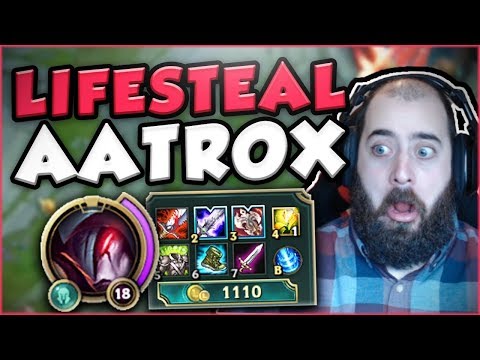 HOW BUSTED IS 70% LIFESTEAL ON AATROX? LIFESTEAL AATROX TOP GAMEPLAY SEASON 7! - League of Legends