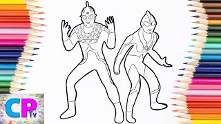 Ultraseven Dark, Ultraman Dark Coloring Pages, Cool Poses of Ultraman,Coloring Pages Tv