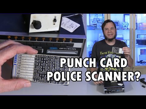 Police Scanner With Punch Card Programming - Vintage SBE Opti-Scan