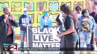 Police relations press conference
