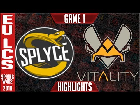 SPY vs VIT Highlights | EU LCS Week 4 Spring 2018 W4D2 | Splyce vs Team Vitality Highlights