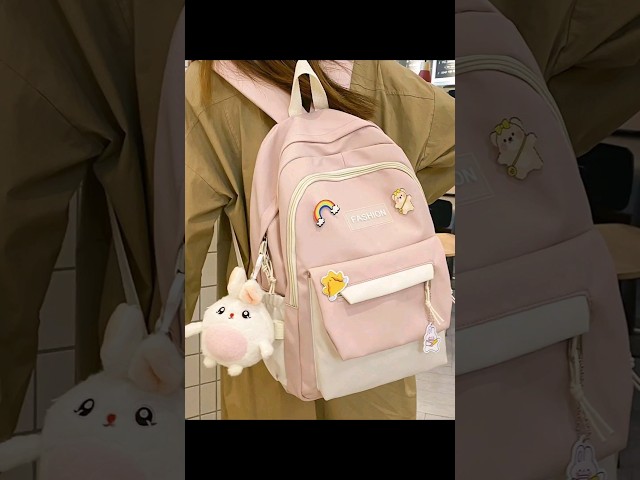 Vídeo relacionado con Bolso de hombro para mujer, estilo coreano, de piel sintética, estilo coreano, para viajes, escuela, compras, viajes y salidas de fin de semana, Black, Refer to description