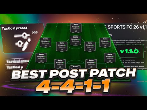 FC 26 POST (NEWEST) PATCH BEST FORMATION & TACTICS 🔥 4-4-1-1 META PRO SETTINGS TO WIN EVERY GAME!
