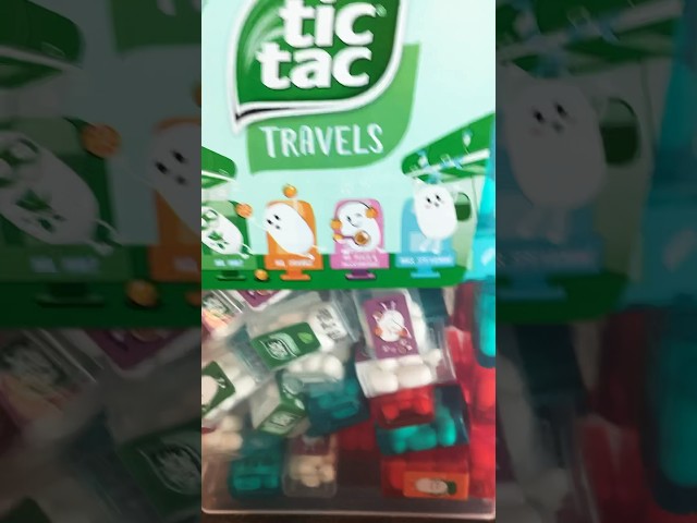 Vídeo relacionado con Tic Tac Travels Caramelos de menta y grageas de frutas en paquetes pequeños de 60 uds