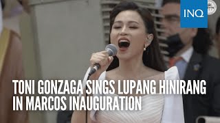 Download lagu Toni Gonzaga sings Lupang Hinirang in Marcos inauguration mp3