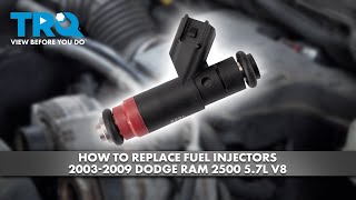 How to Replace Fuel Injectors 2003-2009 Dodge Ram 2500 5.7L V8