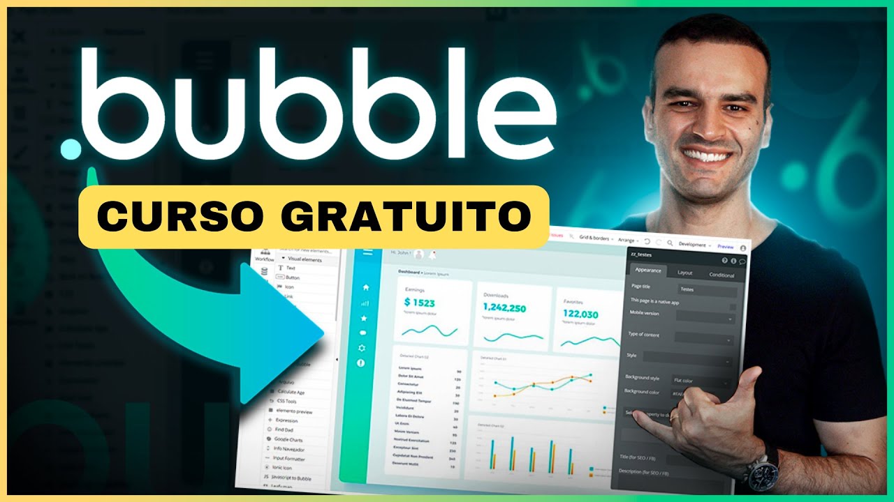 Curso Bubble.io Gratuito para Iniciantes - Aprenda do ZERO em 1 aula