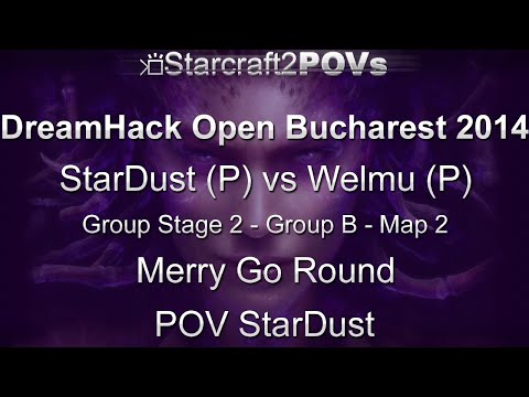SC2 HotS - DH Bucharest 2014 - StarDust vs Welmu - GS2 Group B - Map 2 - Merry Go Round - StarDust