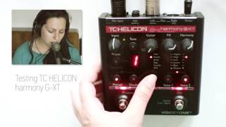 Video thumbnail for Testing TC-Helicon Harmony G-XT by Evilena Protektor
