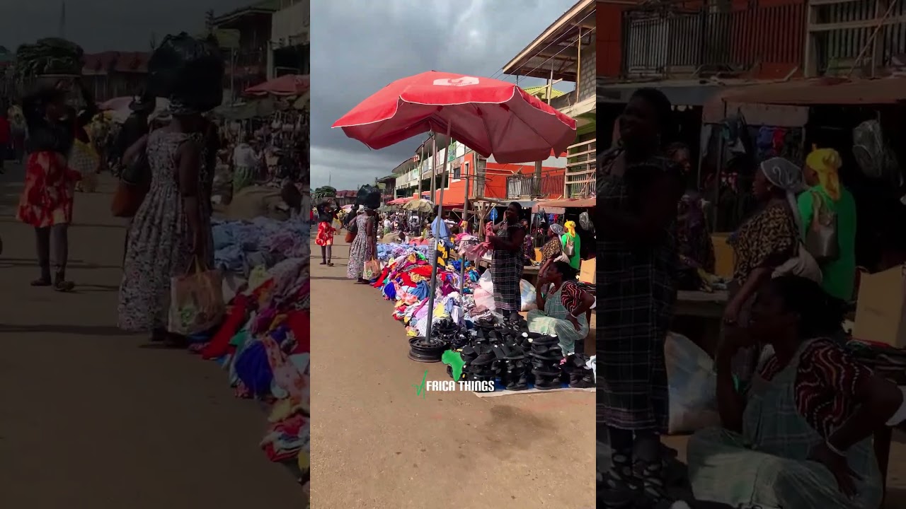 This is where to buy bags and second-hand products in Kumasi, Ghana #ghana #africa #kumasi