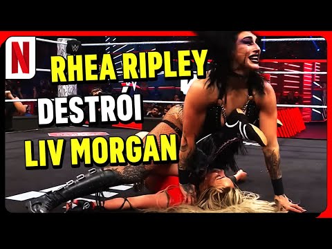 LUTA INSANA 🔥 RHEA RIPLEY vs. LIV MORGAN 🔥 | PTBR | WWE RAW | NETFLIX BRASIL