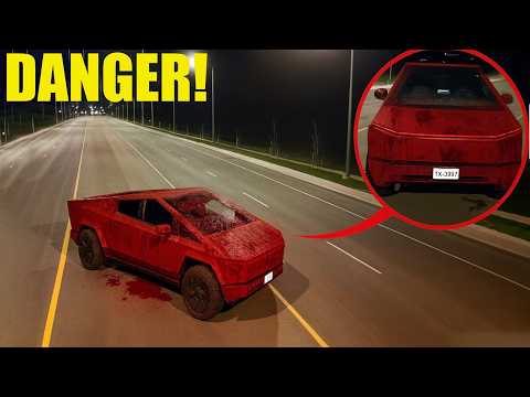 If you see this Haunted Ghostly Tesla CyberTruck, Drive away fast! (It's Dangerous!)