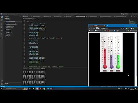 Real Time Thermometer Coded In Python