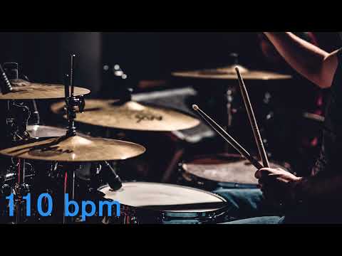 110 Bpm Blues Shuffle Beat Drum Track Bateria | Swing Eighth Notes Groove
