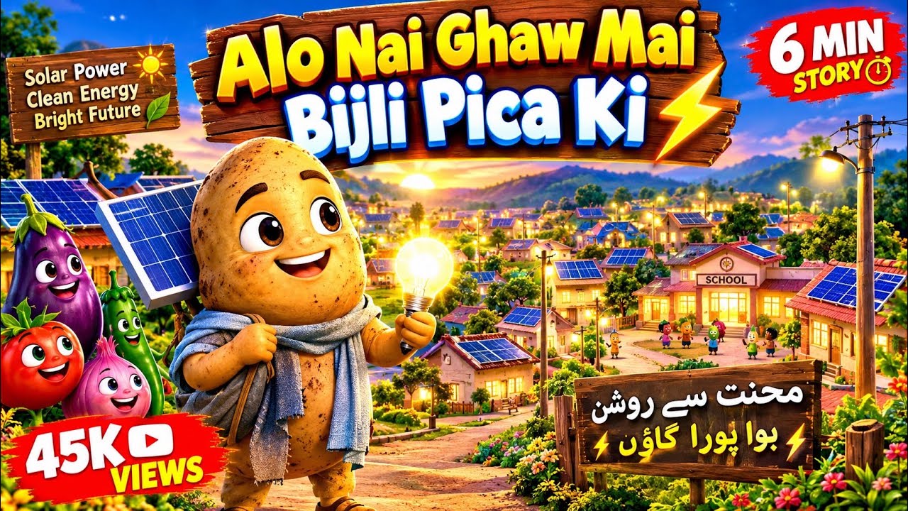 Ghareeb Aloo Ne Pooray Gaon Mein Bijli Pohncha Di! ⚡🏠  | Emotional Sabzi Story Trending Vedio