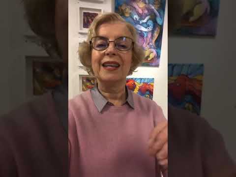[Alina Witwitzka] Vernissage -live- Lekfulla former. Alina Witwitzkas konst på CREARE 19 års Jubileum #alinawitwitzka