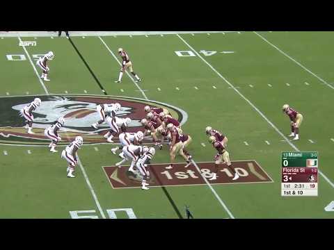 Seminole Moment: Cam Akers Trucks Miami's Sheldrick Redwine (2017)