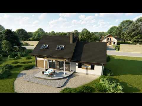 Z114 GL2 - Gotowy projekt domu z poddaszem użytkowym we współczesnym stylu do 104 m2