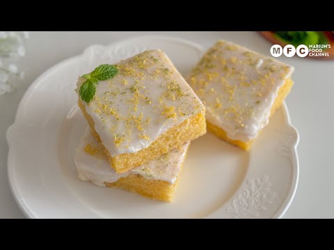 Fudgy Lemon Brownies with  Lemon Glaze 