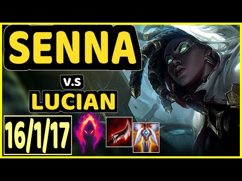 B4DD (SENNA) vs LUCIAN - 16/1/17 KDA BOTTOM ADC GAMEPLAY - BR Ranked GRANDMASTER