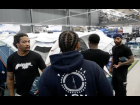 SHOPPING FOR CAMPING WITH THE MANDEM