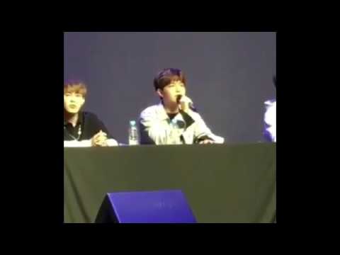 170903 Wanna One Hi-touch Event / Jaehwan sing Crush - Beautiful (Goblin OST)