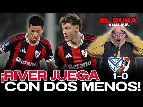 RIVER PLAYS WITH TWO LESS MEN! - Velez vs River Plate (1-0) - ELDUKA